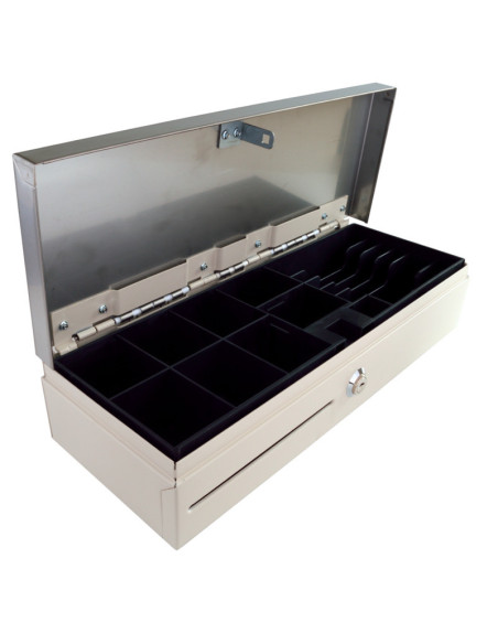 Pokladničná zásuvka flip-top FT-460C3 - s kab, biela