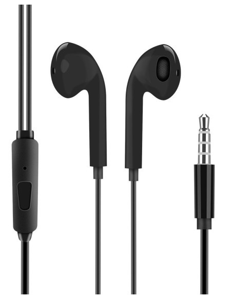OBAL:ME Drôtové Slúchadlá 3.5mm Jack Black