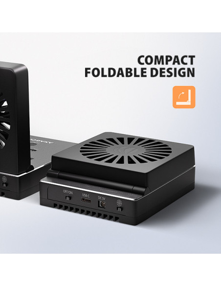 AXAGON ADSA-M2C22, USB-C 20Gbps dokovacia stanica pre 2× M.2 NVMe/SATA SSD s funkciou klonovania