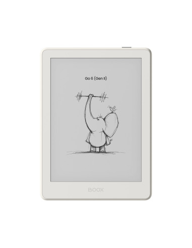 E-book ONYX BOOX GO 6 (Gen II), shell, 6" Carta 1300, 32GB, Bluetooth, Android 11, E-ink displej