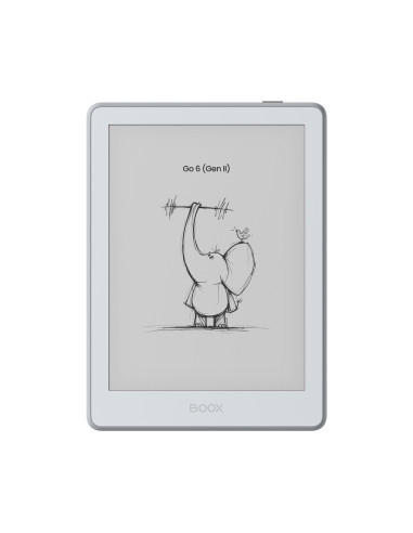 E-book ONYX BOOX GO 6 (Gen II), stone, 6" Carta 1300, 32GB, Bluetooth, Android 11, E-ink displej