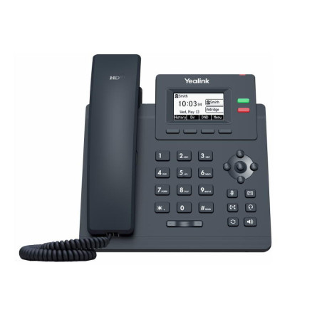 Yealink SIP-T31 SIP telefón, 2,3" 132x64 podsv. LCD, 2 x SIP úč., 100M Eth