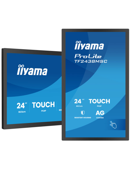 24" iiyama TF2438MSC-B2: PCAP, IPS, FHD, HDMI, DP