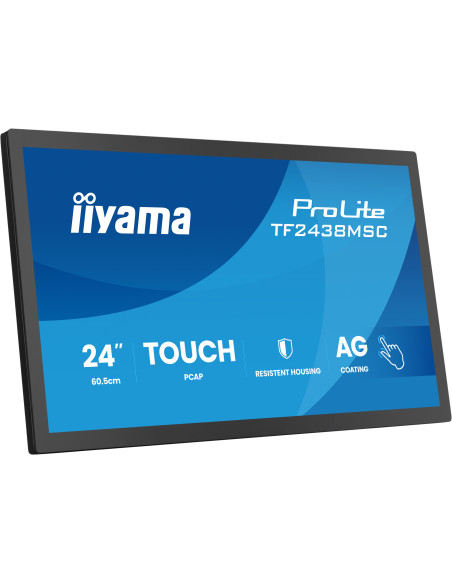 24" iiyama TF2438MSC-B2: PCAP, IPS, FHD, HDMI, DP