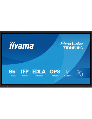 65" iiyama TE6515A-B2AG: IPS, 4K, EDLÁ, NFC