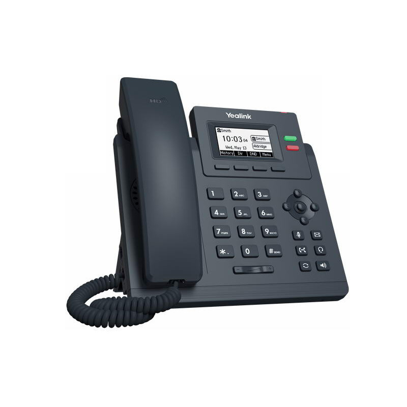Yealink SIP-T31P SIP telefón, PoE, 2,3" 132x64 podsv. LCD, 2 x SIP úč., 100M Eth