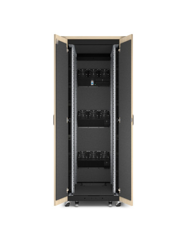 APC NetShelter Soundproof, 38U, Server Rack Enclosure, 230V, Maple