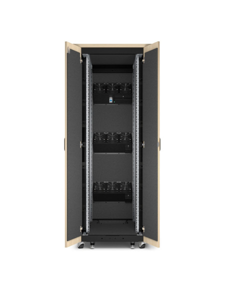 APC NetShelter Soundproof, 38U, Server Rack Enclosure, 230V, Maple