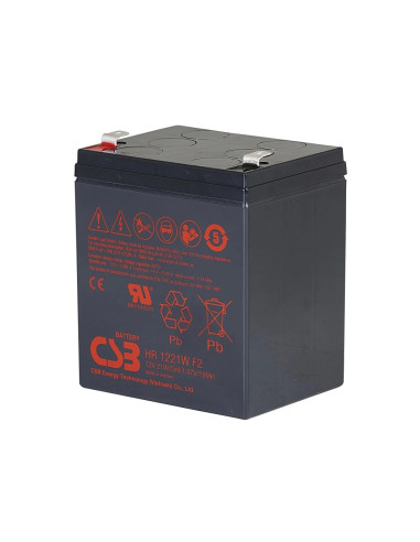 Batéria CSB HR1221WF2; 12V; 5Ah/21W, F2