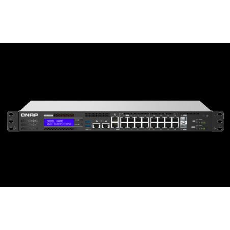 QNAP riadený switch QGD-1602P-C3558-8G (8x GbE PoE + 8x 2,5 GbE PoE + 2x 10GbE SFP+ / 8GB RAM)