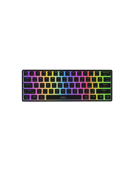 Genesis herná klávesnica THOR 660 G2/Gateron Brown/USB+BT/US layout/Čierna