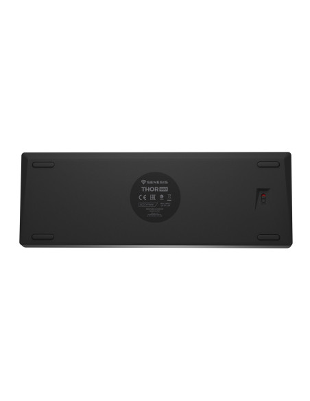 Genesis herná klávesnica THOR 660 G2/Gateron Brown/USB+BT/US layout/Čierna
