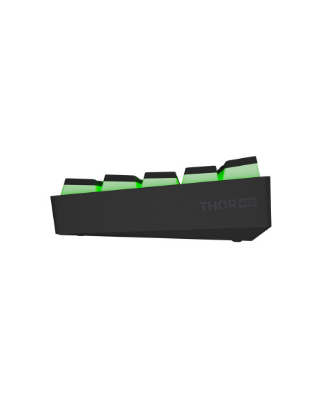 Genesis herná klávesnica THOR 660 G2/Gateron Brown/USB+BT/US layout/Čierna
