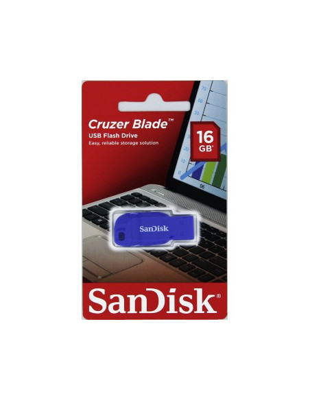 SanDisk Cruzer Blade 16GB USB2.0 elektricky modrá