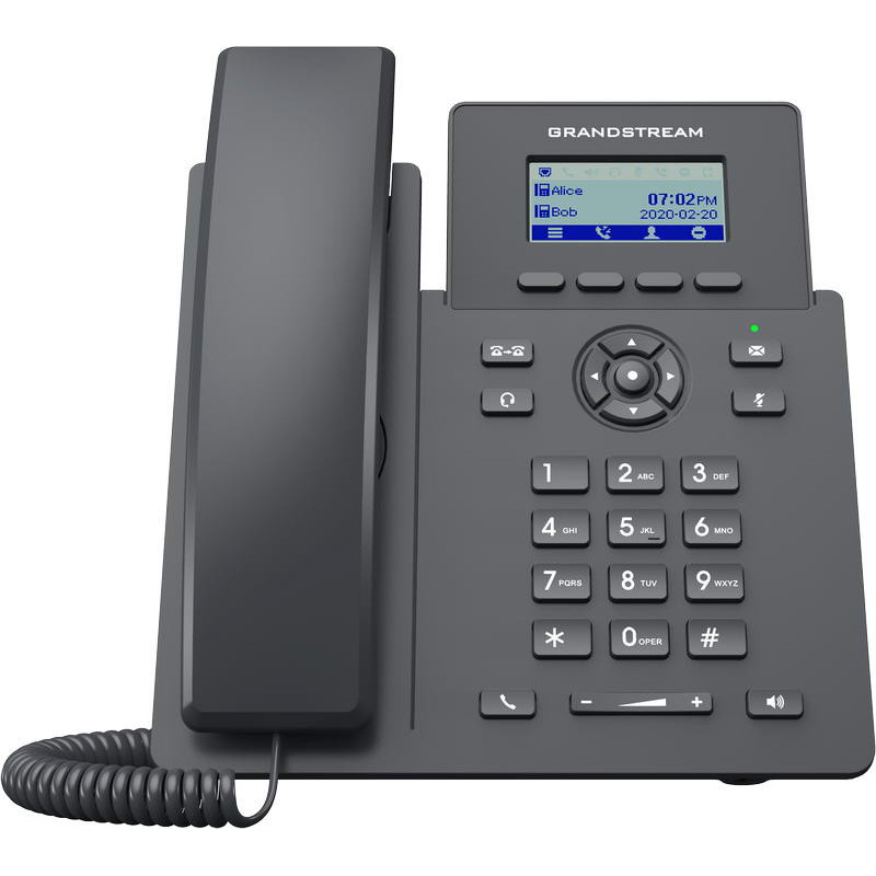 Grandstream GRP2601 SIP telefón, 2,21" LCD displej, 2 SIP účty, 2x100Mbit port