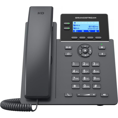 Grandstream GRP2602 SIP telefón, 2,21" LCD podsv. displej, 4 SIP účty, 2x100Mbit port