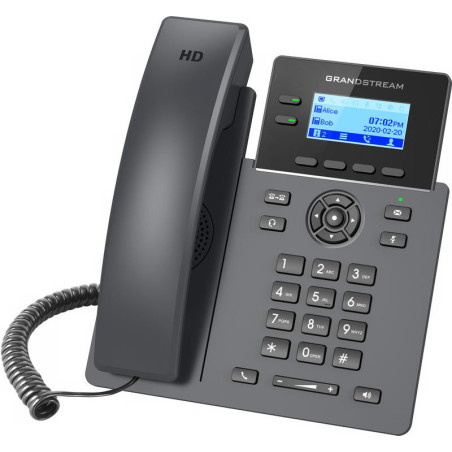 Grandstream GRP2602 SIP telefón, 2,21" LCD podsv. displej, 4 SIP účty, 2x100Mbit port