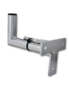 Anténny držiak na stenu 15cm T, priemer 32mm (+ hmoždiny a vruty)