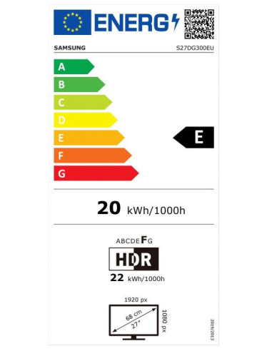 Samsung Odyssey/G30D/27/VA/FHD/180Hz/1ms/Black/2R