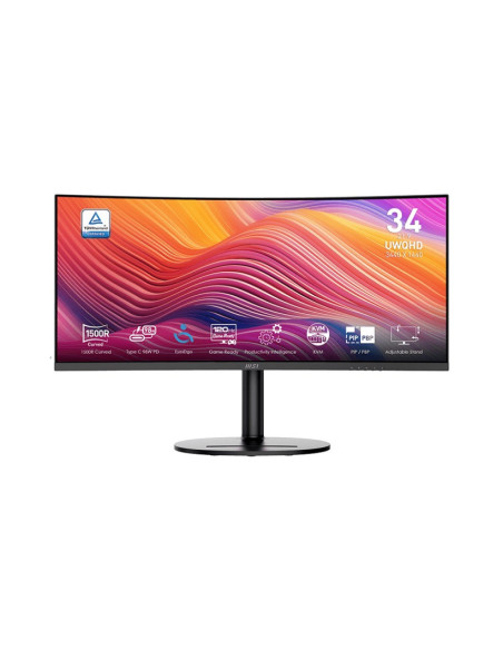 MSI Modern/MD342CQP/34"/VA/wQHD/120Hz/1ms/Čierna/3R