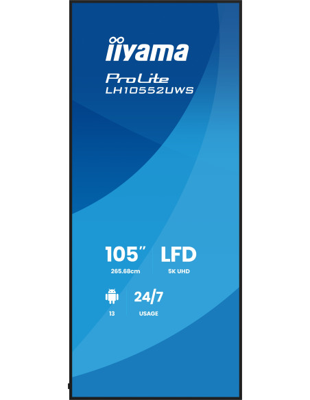 105" iiyama LH10552UWS-B1AG: IPS, 5K, USB-C, 24/7