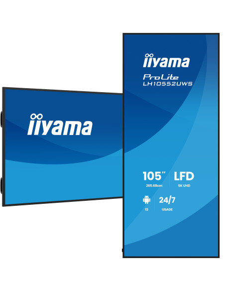 105" iiyama LH10552UWS-B1AG: IPS, 5K, USB-C, 24/7