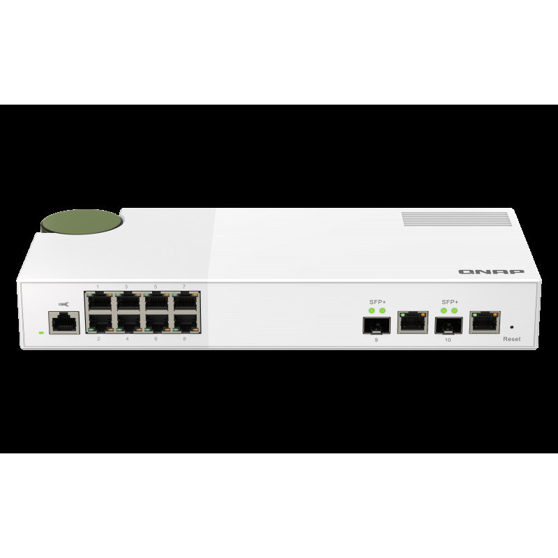 QNAP riadený switch QSW-M2108-2C (8x 2,5GbE RJ45 a 2x kombinované 10GbE SFP+ / RJ-45)