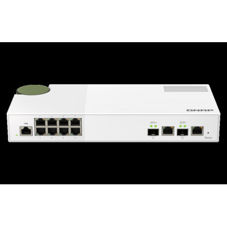 QNAP riadený switch QSW-M2108-2C (8x 2,5GbE RJ45 a 2x kombinované 10GbE SFP+ / RJ-45)