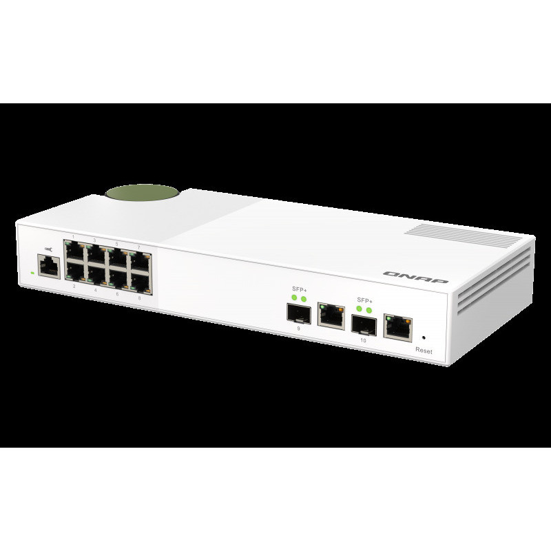 QNAP riadený switch QSW-M2108-2C (8x 2,5GbE RJ45 a 2x kombinované 10GbE SFP+ / RJ-45)