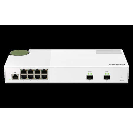 QNAP riadený switch QSW-M2108-2S (8x 2,5GbE RJ45 a 2x 10GbE SFP+)