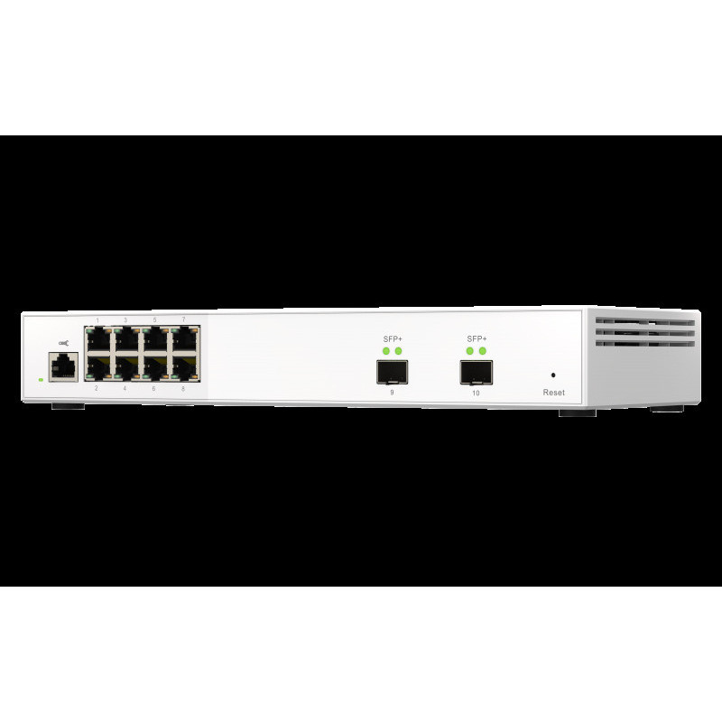 QNAP riadený switch QSW-M2108-2S (8x 2,5GbE RJ45 a 2x 10GbE SFP+)