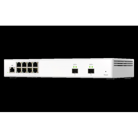 QNAP riadený switch QSW-M2108-2S (8x 2,5GbE RJ45 a 2x 10GbE SFP+)