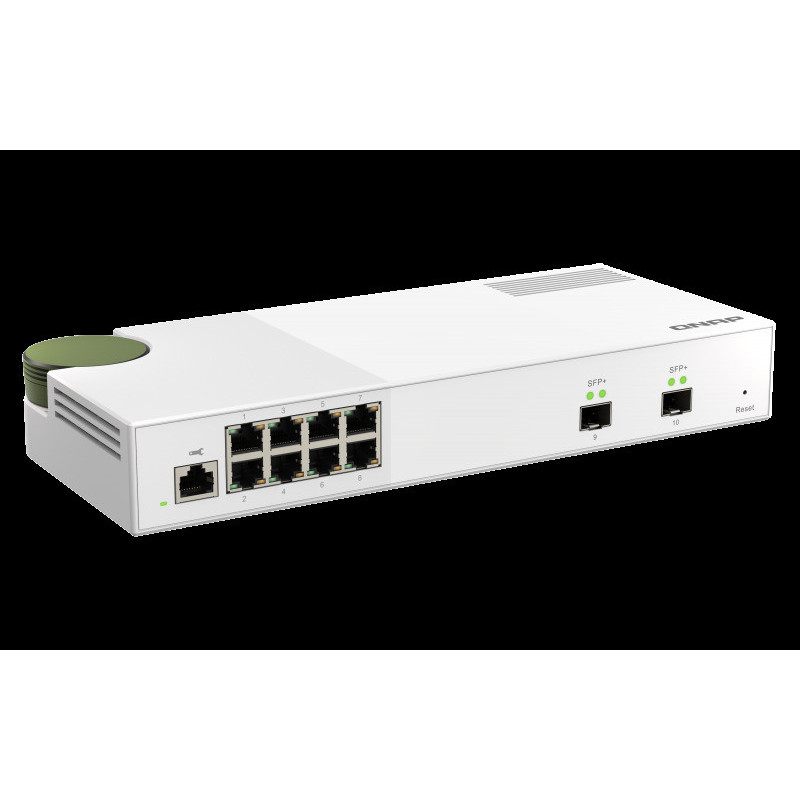 QNAP riadený switch QSW-M2108-2S (8x 2,5GbE RJ45 a 2x 10GbE SFP+)