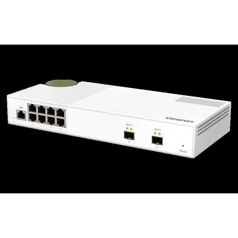 QNAP riadený switch QSW-M2108-2S (8x 2,5GbE RJ45 a 2x 10GbE SFP+)