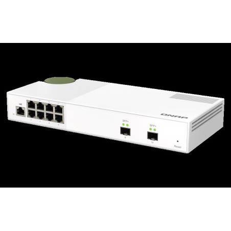 QNAP riadený switch QSW-M2108-2S (8x 2,5GbE RJ45 a 2x 10GbE SFP+)