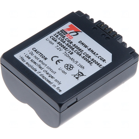 Batéria T6 Power Panasonic DMW-BMA7, CGR-S006, CGR-S006E, CGA-S006, BP-DC5-E, 710mAh, 5,1Wh