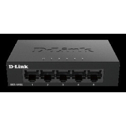 D-Link DGS-105GL Kovový 5-portový Gigabit stolný switch