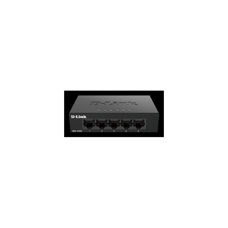 D-Link DGS-105GL Kovový 5-portový Gigabit stolný switch
