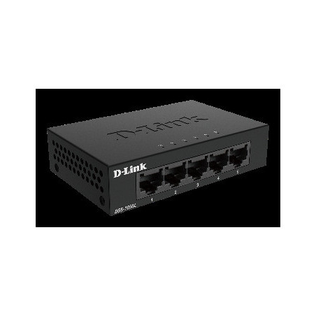D-Link DGS-105GL Kovový 5-portový Gigabit stolný switch