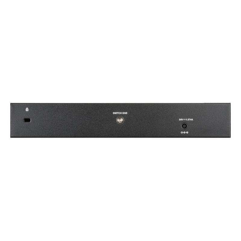 D-Link DGS-2000-10P Managed PoE switch, 8x GbE PoE+, 2x SFP, PoE 65W, fanless
