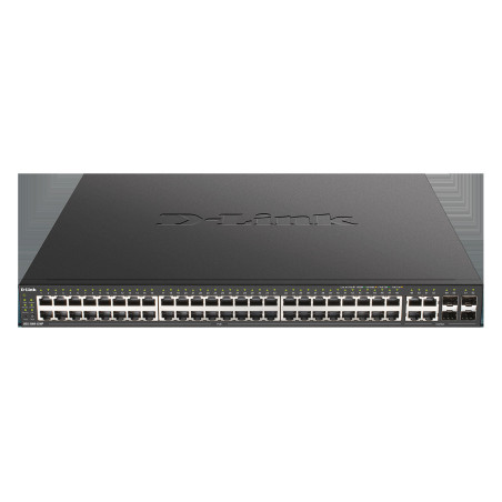 D-Link DGS-2000-52MP Managed PoE switch, 48x GbE PoE+, 4x RJ45/SFP, PoE 370W