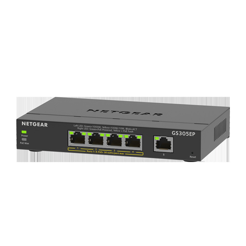 NETGEAR 5PT GE PLUS SWCH W/POE+