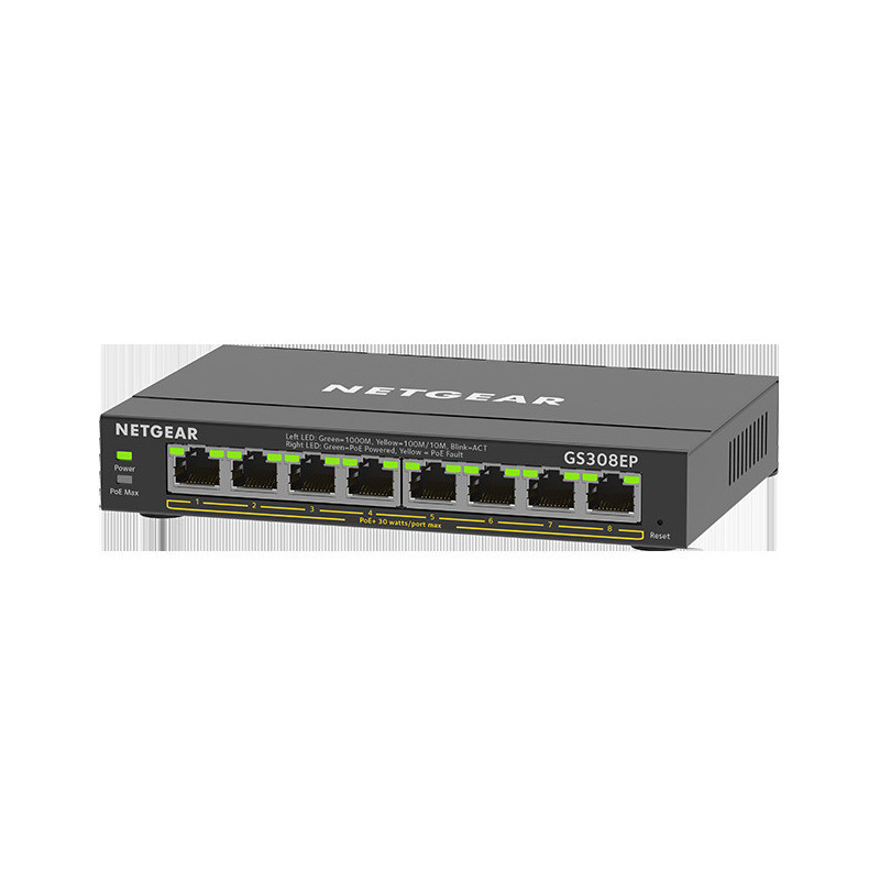 NETGEAR 8PT GE PLUS SWCH W/POE+