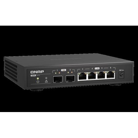 QNAP switch QSW-2104-2S (4x 2,5GbE RJ45 a 2x 10GbE SFP+)