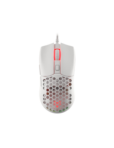 Genesis herná optická myš KRYPTON 750/RGB/8000 DPI/Herná/Optická/8 000 DPI/Drôtová USB/Biela