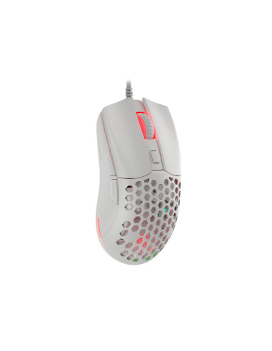 Genesis herná optická myš KRYPTON 750/RGB/8000 DPI/Herná/Optická/8 000 DPI/Drôtová USB/Biela