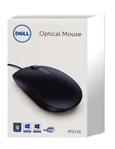 Dell myš, optická MS116, USB, čierna retail box