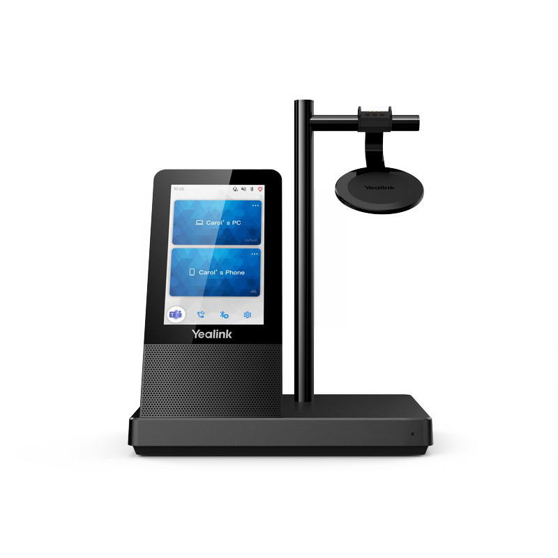 Yealink WH66 Dual DECT základňa s dotykovým LCD a náhlavnou súpravou na obe uši