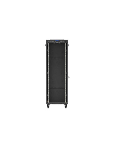 LANBERG 19" VOĽNE STOJÚCA RACKOVÁ SKRIŇA 37U/600X800 (FLAT PACK) S PRESKLENÝMI DVERAMI LCD ČIERNA