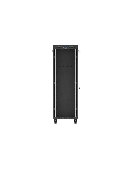 LANBERG 19" VOĽNE STOJÚCA RACKOVÁ SKRIŇA 37U/600X800 (FLAT PACK) S PRESKLENÝMI DVERAMI LCD ČIERNA